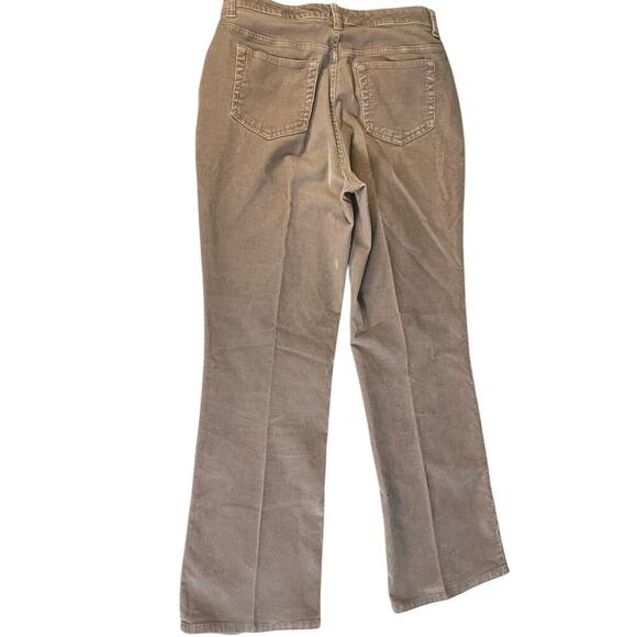 St. John's Bay Stretch BootCut Corduroy Pants Women's Size 8 Tan Cotton Blend - Picture 2 of 9